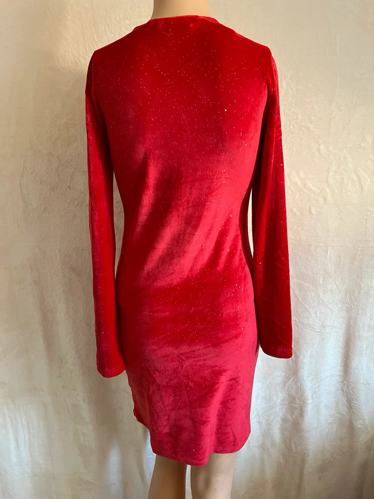 glamour rode jurk met wow-effect - Maat S/M – photo 3
